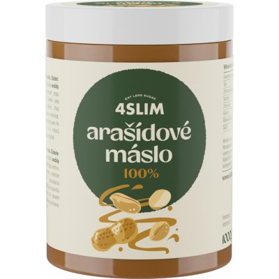 4slim 100% Arašídové máslo 1 kg – Sleviste.cz