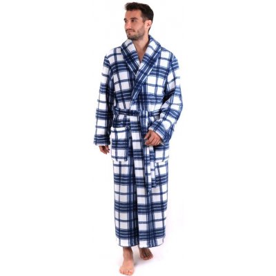 Vestis Ryan hřejivý se šálovým límcem bílo modrá varianta světle modrá kostka 0158 – Zboží Mobilmania