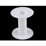 Prima-obchod Plastová cívka 6x6,6 cm, barva bílá – Zboží Dáma
