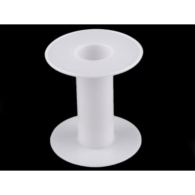 Prima-obchod Plastová cívka 6x6,6 cm, barva bílá – Zboží Dáma
