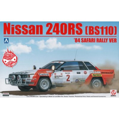 Aoshima Nissan 240RS 84 Safari Rally 104330 1:24