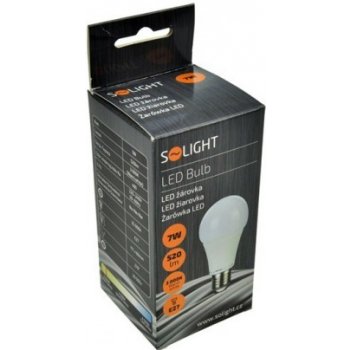 Solight LED žárovka klasický tvar 7W E27 3000K 270° 520lm