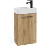 kielle Vega - Skříňka s umývátkem, 40x68x22 cm, zlatý dub 50018S41 – Zboží Dáma