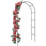 DUFURT Kovový oblouk na růže a popínavé rostliny – 240 x 136 x 38 cm 3070 – Zboží Dáma