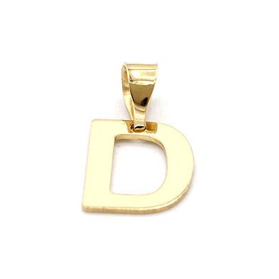 B&B Goldinvestic Zlatý přívěsek písmeno D N5260 – Zboží Mobilmania