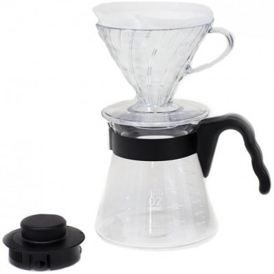 Hario V60-02 Pour Over Kit Plastic Clear – Hledejceny.cz