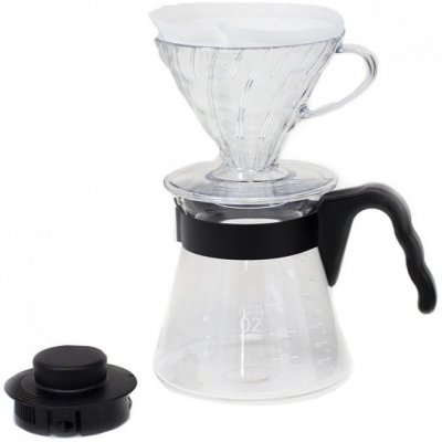 Hario V60-02 Pour Over Kit Plastic Clear – Zbozi.Blesk.cz