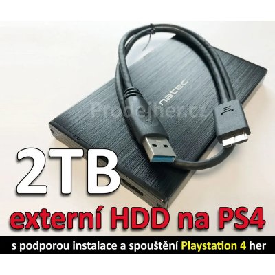 2TB externí harddisk na Playstation 4 hry (PS4 externí harddisk 2TB pro instalaci Playstation 4 her)