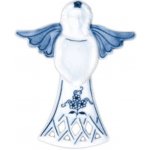 Český porcelán Cibulák Vánoční ozdoba anděl větvička 11,0 x 8,4 cm – Hledejceny.cz