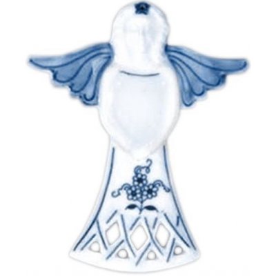 Český porcelán Cibulák Vánoční ozdoba anděl větvička 11,0 x 8,4 cm – Hledejceny.cz
