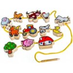 Teddies Provlékačka dřevěná Moje první zvířátka 12 dílků v krabičce 24 6x19x3 8cm MPZ – Hledejceny.cz