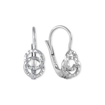 Soliter Módní broušené stříbrné náušnice 431 001 00561 04 – Hledejceny.cz