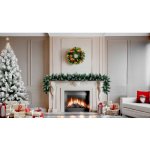 MagicHome Věnec Vánoce přírodní s šiškama 30 cm – Hledejceny.cz