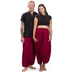 Harémové kalhoty / Sultánky AKSAMIT bordó – Sleviste.cz