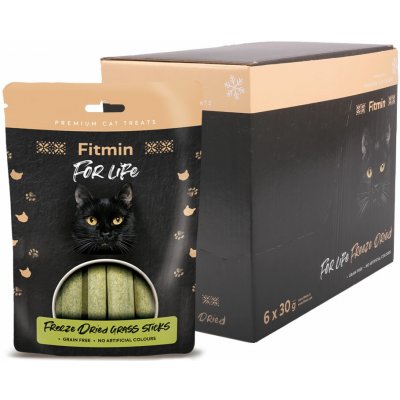 Fitmin For Life Mrazem sušené tyčinky s kočičí trávou 6 x 30 g – Sleviste.cz