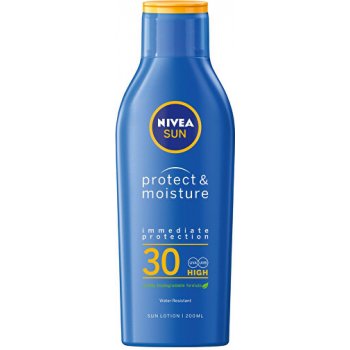 Nivea Sun Protect & Moisture hydratační mléko na opalování SPF30 200 ml