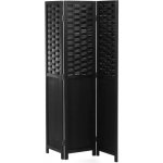 Autronic Paraván dřevěný EF-L145 BK černý – Zboží Dáma