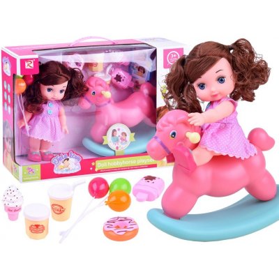 JOKO Panenka Donut a houpací kůň 25 cm – Zboží Dáma