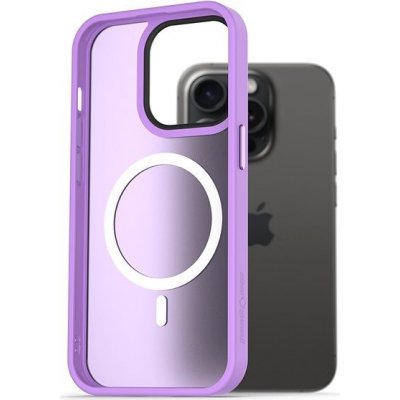 Pouzdro AlzaGuard Matte Case Compatible with MagSafe iPhone 15 Pro světle fialové