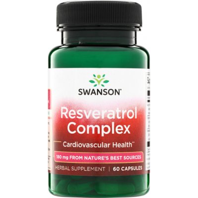 Swanson Resveratrol Complex 180 mg 60 kapslí – Hledejceny.cz