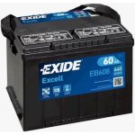 Exide Excell 12V 60Ah 640A EB608 – Hledejceny.cz