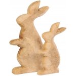 Dřevěný topolový králík přírodní, 50 cm – Hledejceny.cz