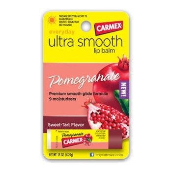 Carmex Ultra Smooth balzám na rty Pomegranate SPF15 4,25 g