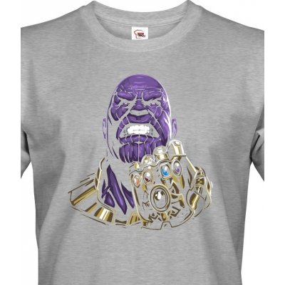 Bezvatriko pánské tričko Thanos marvel Tmavý melír Canvas 0901 – Zboží Mobilmania