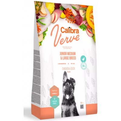 Calibra Dog Verve GF Junior M/L Chicken&Duck 14 kg