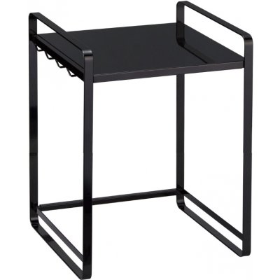 Černá kovová přídavná police Yamazaki Tower 47,5/75 x 35 cm – Zboží Dáma