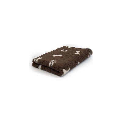 VetBed hnědá s kosti a tlapkou – Sleviste.cz