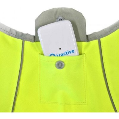 Tractive neonová reflexní vesta s kapsou pro GPS – Zboží Mobilmania