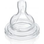 Philips Avent dudlík na kojeneckou láhev airflex 4 otvory transparentní 2 ks – Zboží Mobilmania