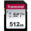 Paměťová karta TRANSCEND SDXC UHS-I U3 512 GB SDC300S