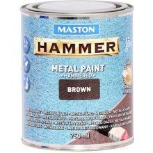 Maston Paint Hammer Hammered Brown 750ml