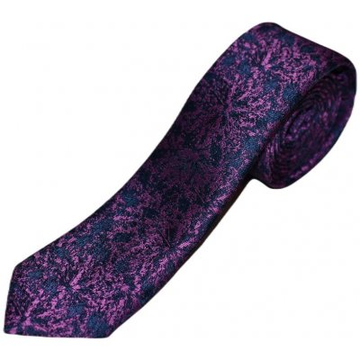 Pánská kravata s fialovým ozdobným vzorem – Hledejceny.cz