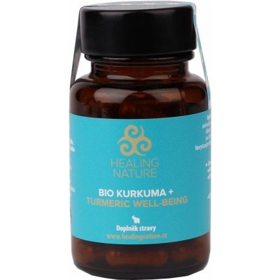 Healing Nature BIO Kurkuma+ 60 kapslí – Hledejceny.cz