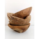 bedynky-june.cz Teaková miska ruční výrobek 20 cm – Zboží Mobilmania