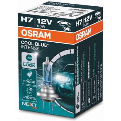 Osram Cool Blue Intense H7 PX26d 12V 55W 64210CBN – Zboží Mobilmania