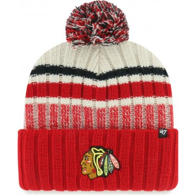 47 Brand Pánská Chicago Blackhawks NHL Long Range ’47 CUFF KNIT Natural – Hledejceny.cz