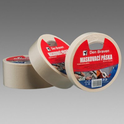 Den Braven Maskovací krepová páska 80 °C 30 mm x 50 m B702MA – Hledejceny.cz