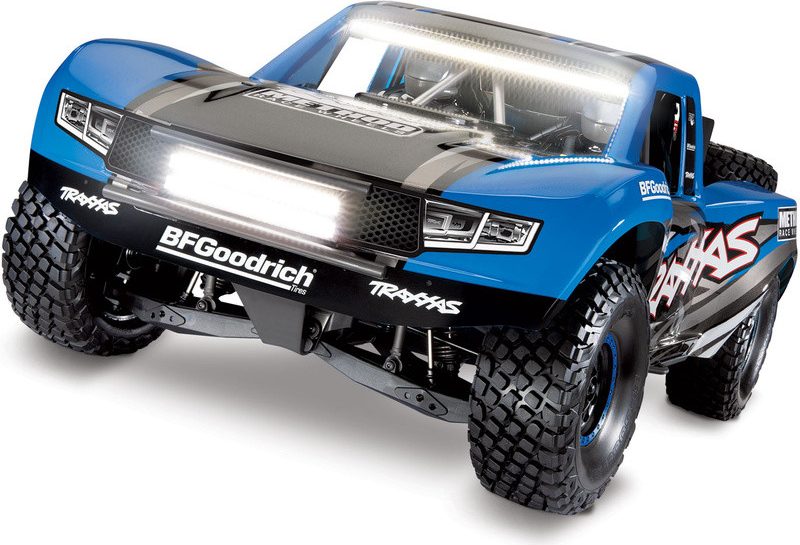 Traxxas Desert Racer TQi RTR s LED osvětlením modrá 1:8