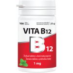 Vitabalans VITA B12 1000 µg žuvacie tablety s príchuťou mäty 100 tablet – Hledejceny.cz