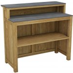 Sunfun Zoe Kuchyňský modul barový, 120 × 110 × 60 cm, teakové dřevo, keramika – Zboží Dáma