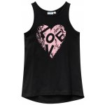 Winkiki Kids Wear dívčí tílko Love černá – Sleviste.cz