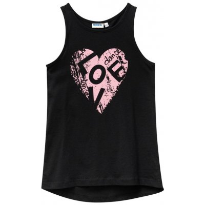 Winkiki Kids Wear dívčí tílko Love černá – Sleviste.cz