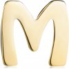 Přívěsky Šperky Eshop Zlatý přívěsek s lesklým a hladkým povrchem tiskací písmeno M S2GG124.09