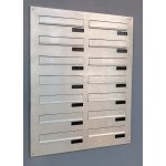 3MH s.r.o. Poštovní schránka MB2-300x90x370 v sestavě pro zazdění s čelní deskou Barva: Nerez dvířka / RAL 7035 tělo schránky – Hledejceny.cz