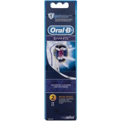 Oral-B 3D White náhradní hlavice na elektrický zubní kartáček unisex 2 ks náhradních hlavic