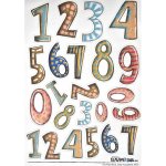 HuráPapír Samolepky A5 - Dneska slavíme! Číslice – Zboží Dáma